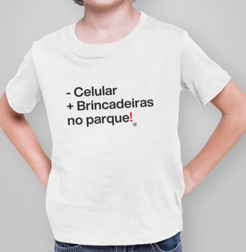 Menos celular, mais brincadeiras no parque infantil