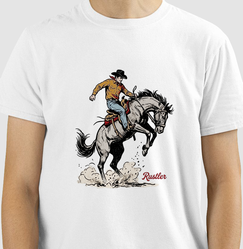 Camiseta Cowboy Ride – Rodeo Classic Western