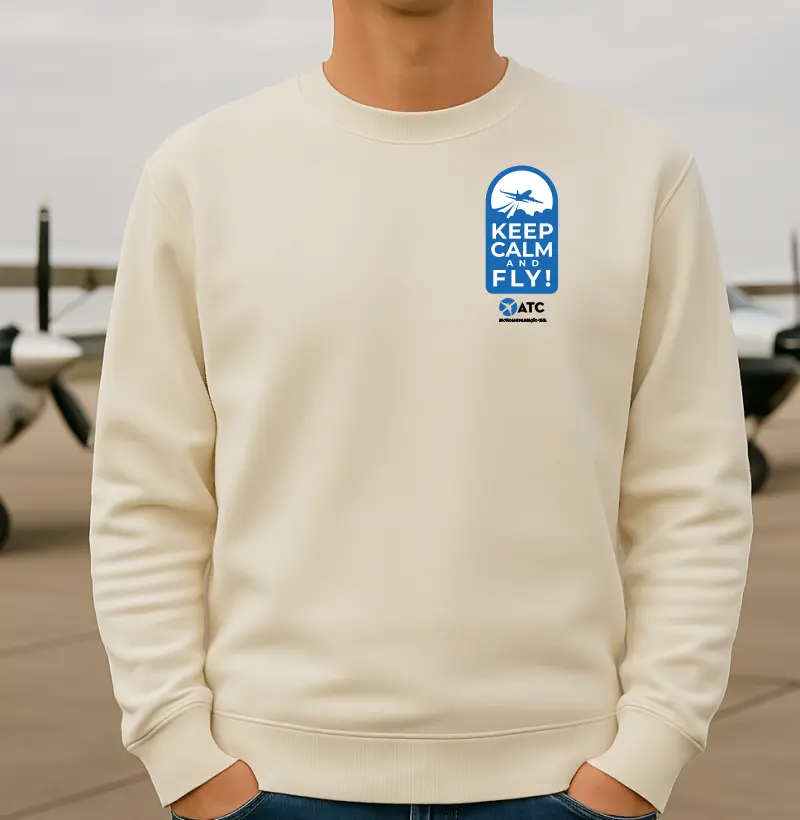 Suéter Slim "Keep Calm and Fly!" – Edição Oficial ATC