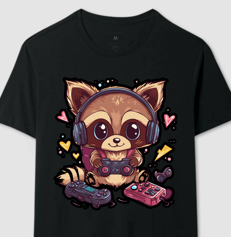 Camisa guaxinim gamer 2