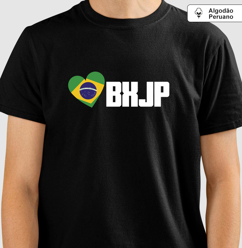Camiseta Algodão Peruano BXJP LOVE BRASIL
