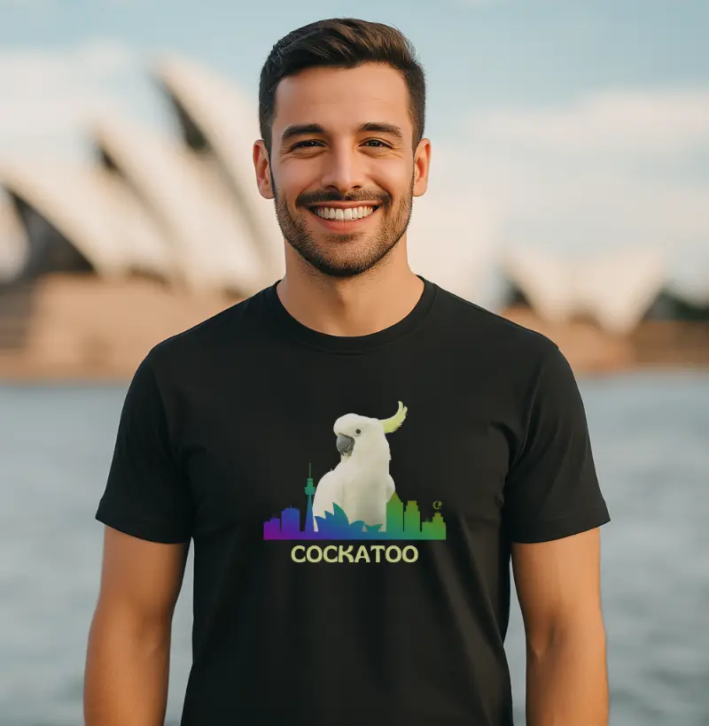 Camiseta Cacatua Galerita - Austrália 