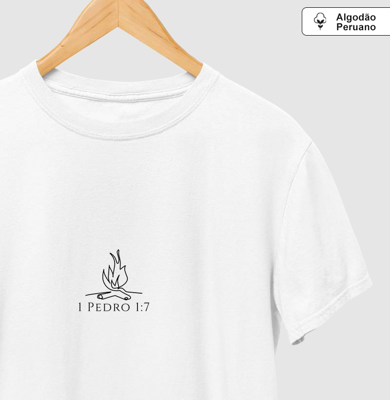 Camiseta Versículo em Traço - 1 Pedro 1:7