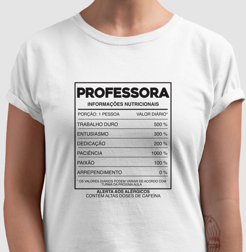 Tabela Nutricional - Professora