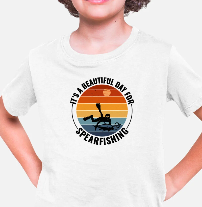 Camisa Infantil It´s a Beautiful Day For SpearFishing