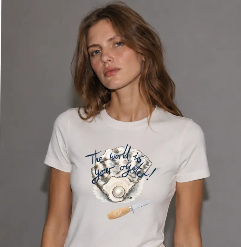 Camiseta The World is Your Oyster - por Enfim