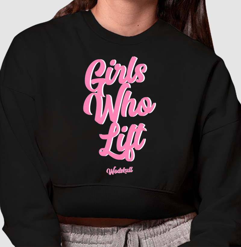 Cropped Moletom Wodskull Girls Who Lift