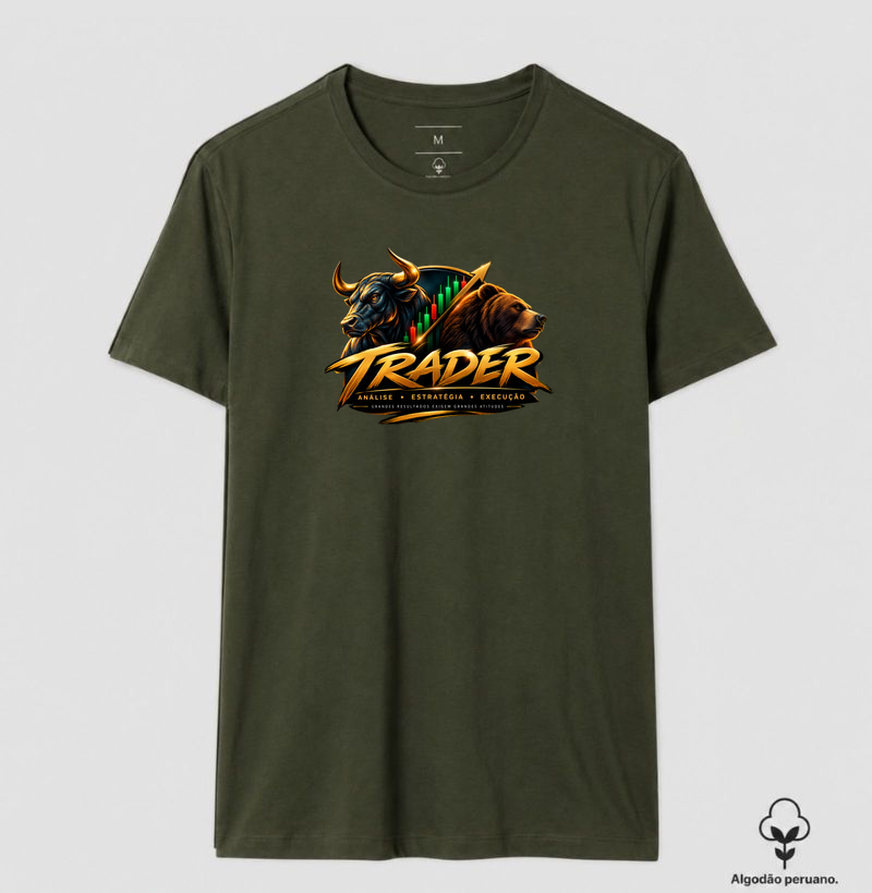 A Força do Mercado - Camiseta Algodão Peruano