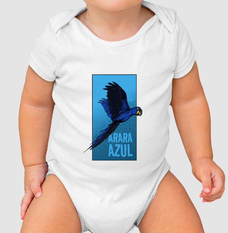 Body Infantil A Arara Azul