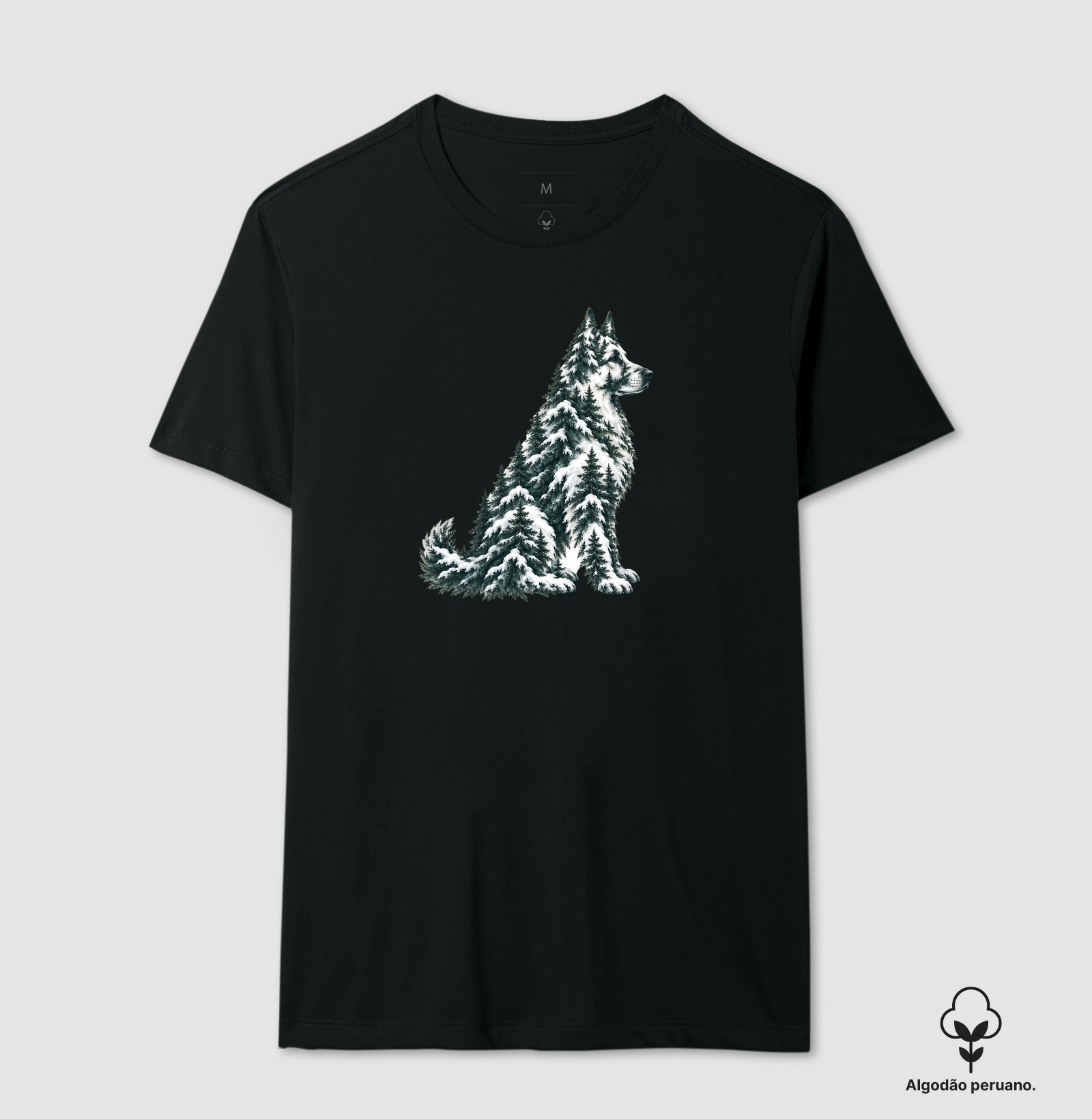Pinheiros Natalinos - Camiseta Algodão Peruano
