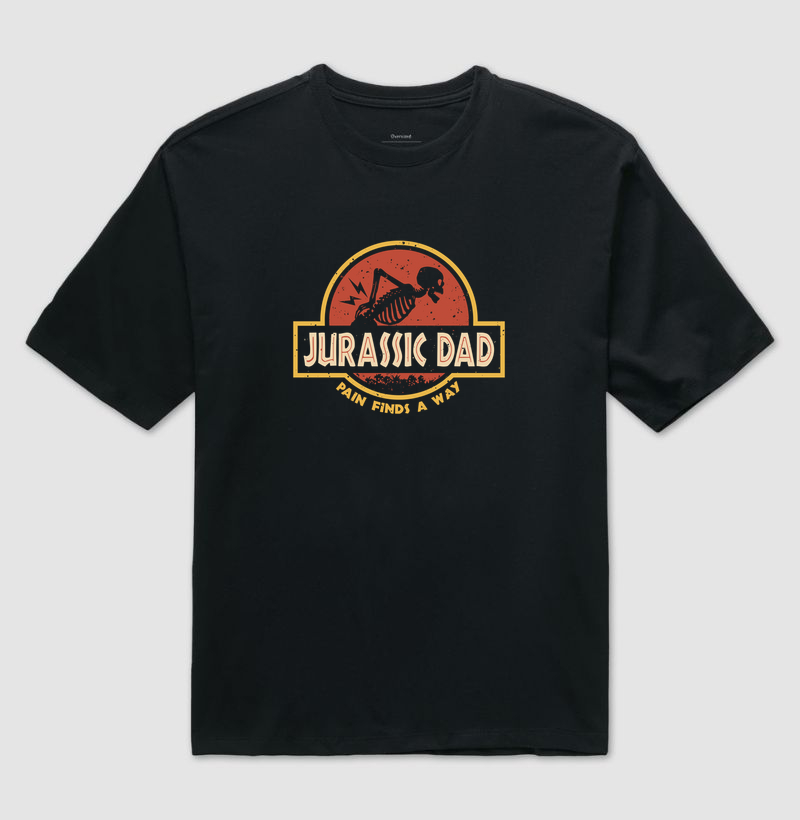Camiseta  Jurassic Dad - Camiseta Oversized