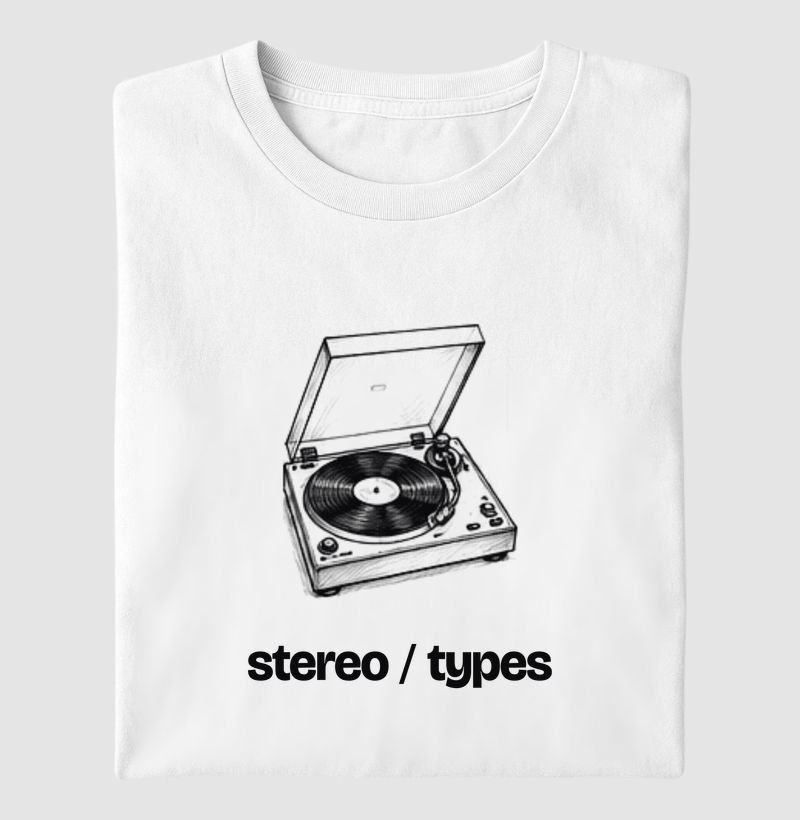Toca-discos · Ilustrado · STEREO TYPES