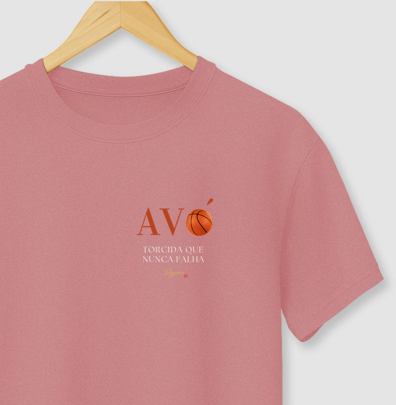 Camiseta Masculina, Feminina, Babylook e Unissex Basquete “Avó Torcida que nunca falha" – Avó – 100% algodão