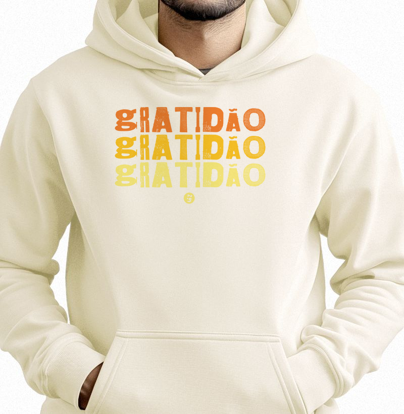 Camiseta GRATIDÃO / Laranja