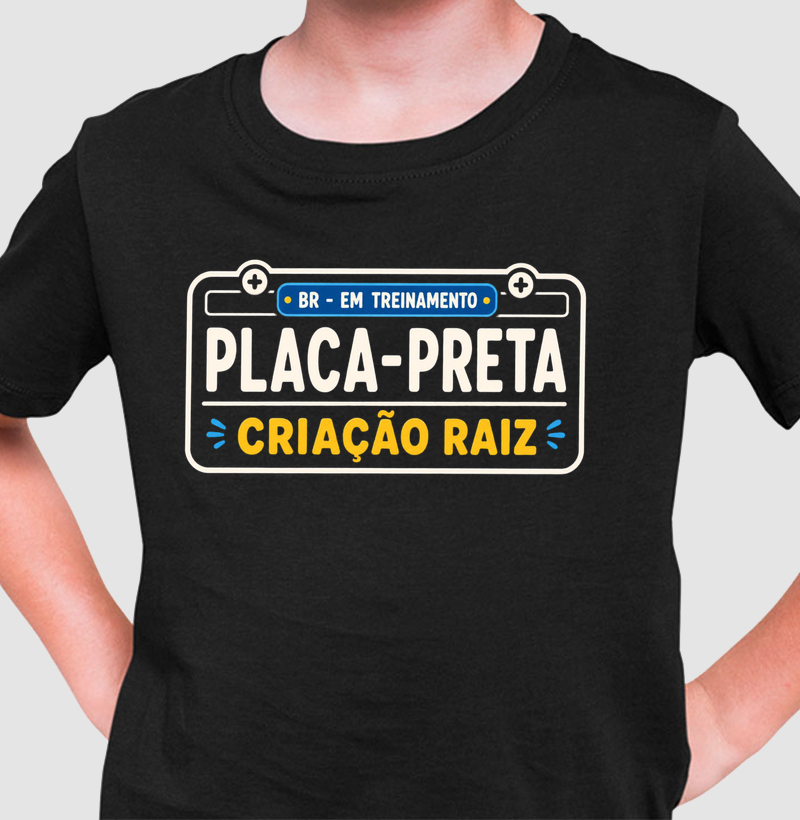 Placa Preta | Infantil Masculina
