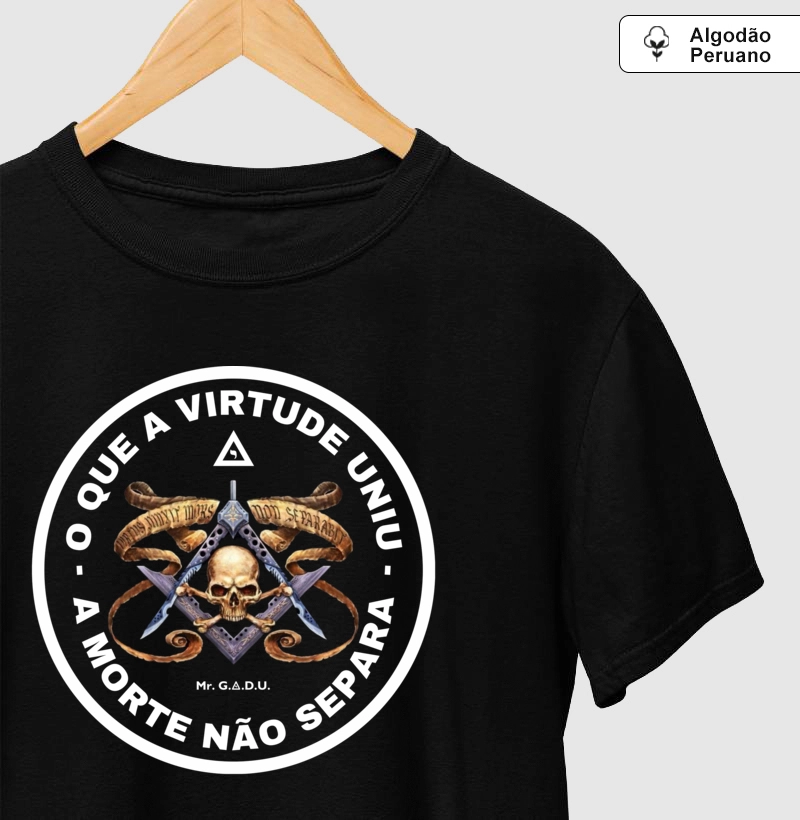 Camiseta Virtude x Morte 2 - Mr. GADU - Algodão Peruano