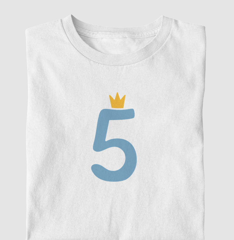 Camiseta Infantil 5 Azul