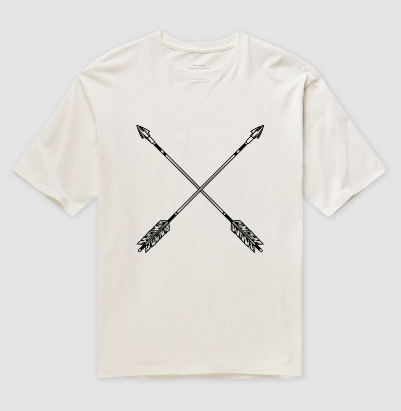 Camisa Oversized Flechas Cruzadas