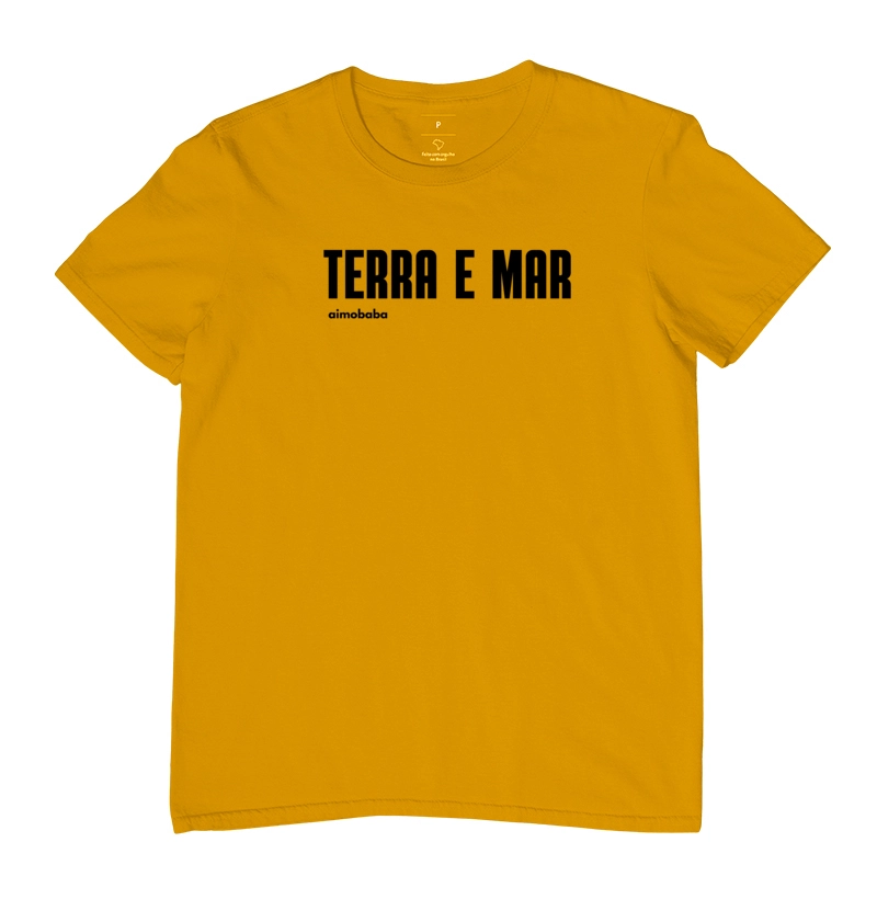   Camiseta Aimobaba Terra e Mar amarela