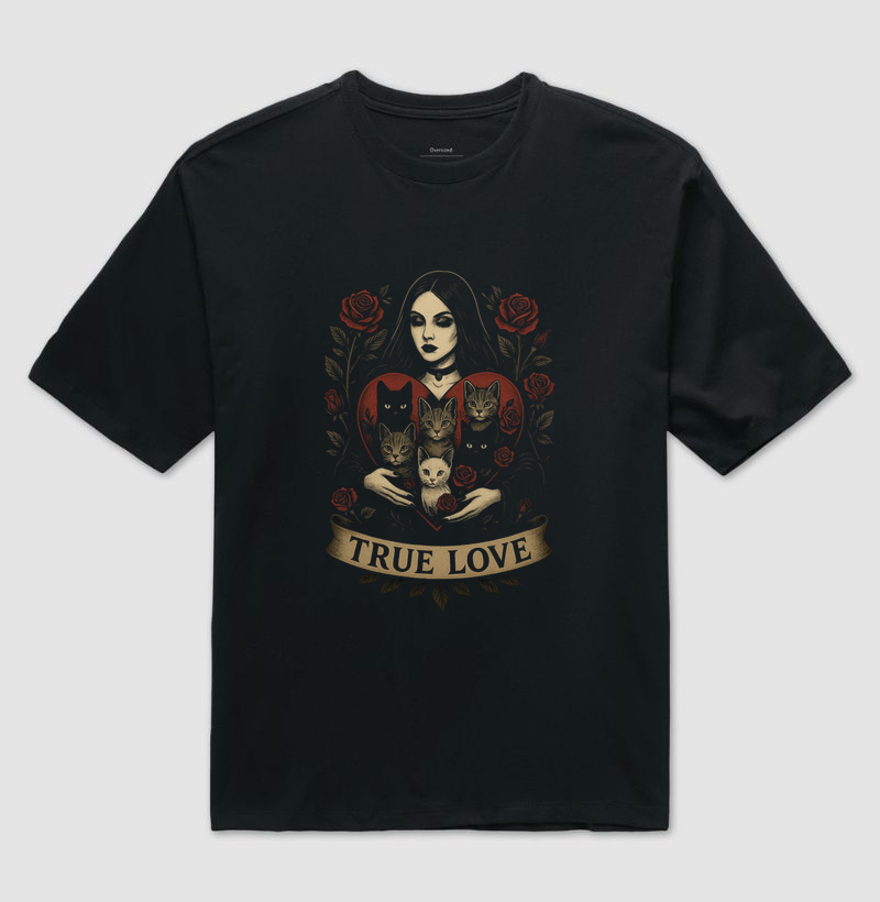 The Catmother’s Heart - Camiseta Oversized