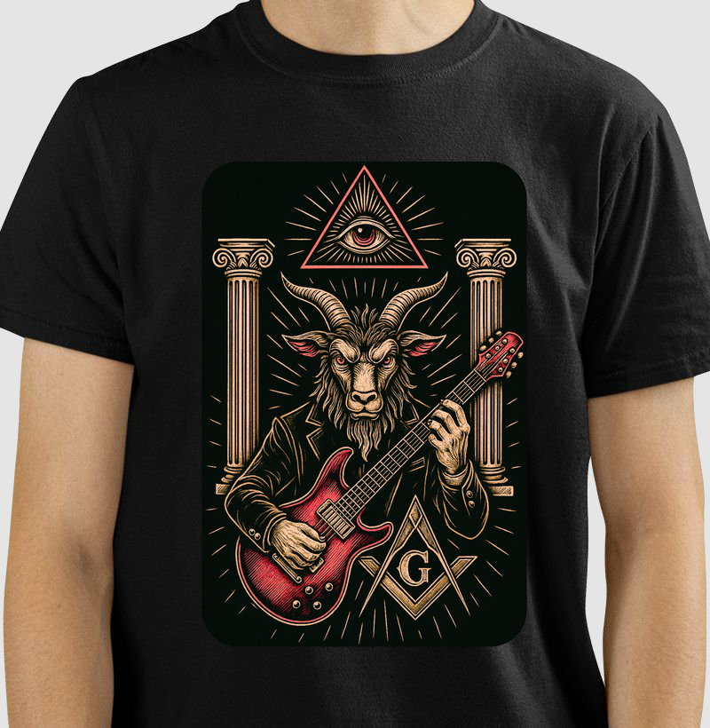 Camiseta Rock and Roll and Maçonaria - Mr. GADU