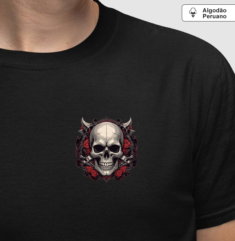 Broche Emaranhado Caveira (bolso)