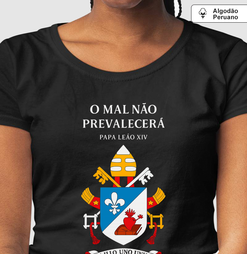 O Mal Não Vencerá Papa Leão Brasão Colorido