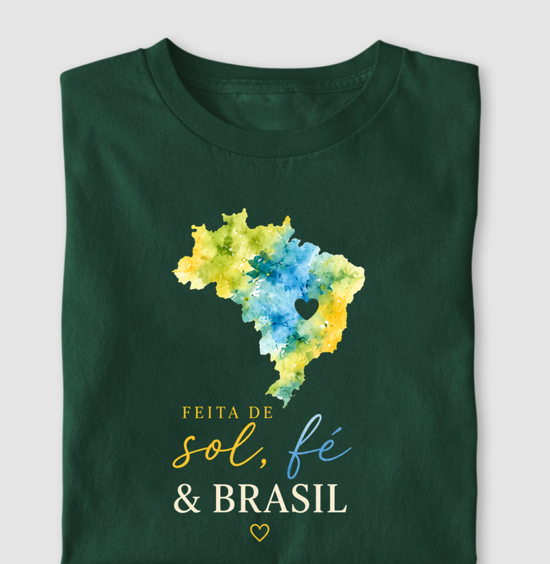 Alma Brasileira Tropical Verde e Amarelo