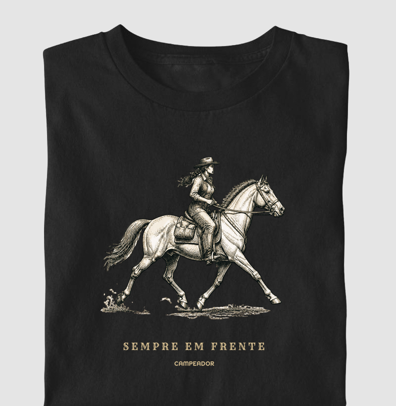 Camiseta Campeador Fem | Sempre em Frente
