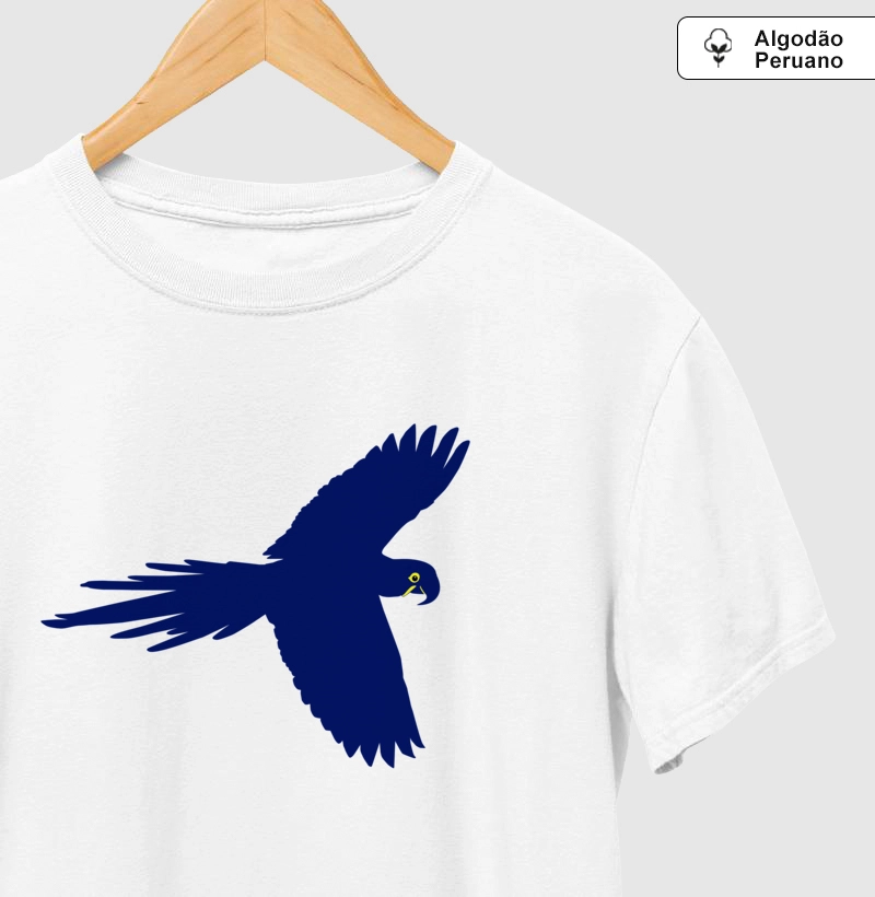 Arara Azul - Produto Premium - Algodão Peruano