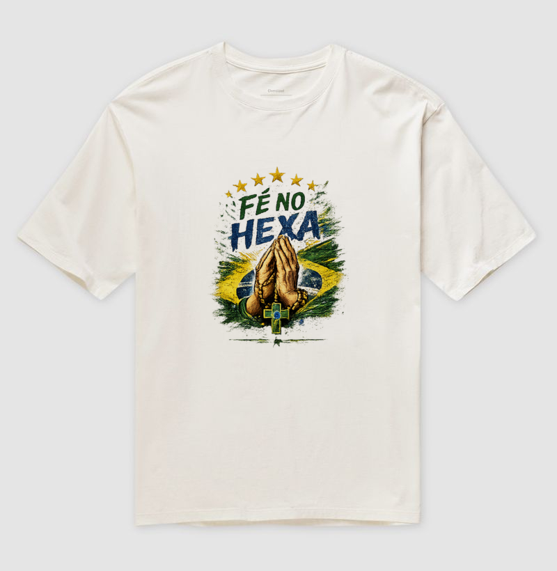 🙏🇧🇷 FÉ NO HEXA – A CAMISA DE QUEM ACREDITA ATÉ O FIM