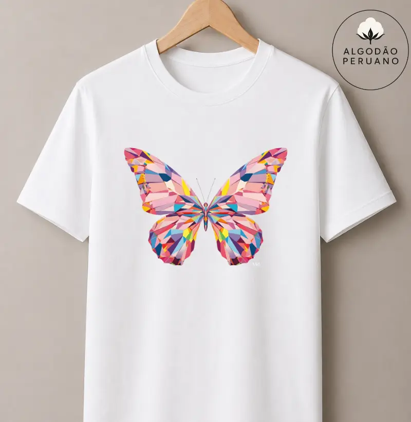 Camiseta Algodão Peruano - Metamorfose Cromática 
