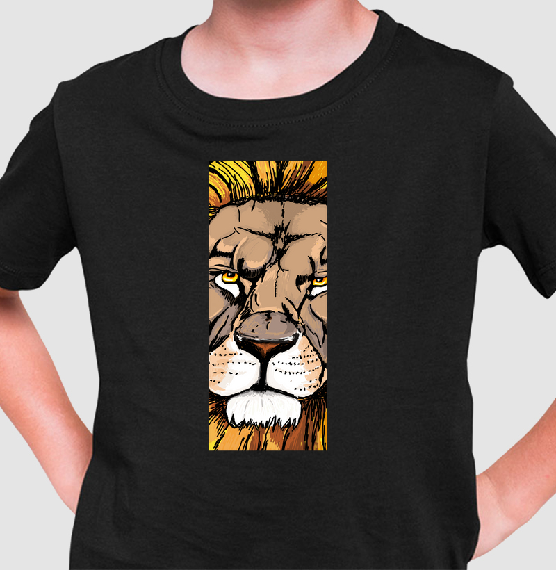 Camiseta Infantil Leão in Foco
