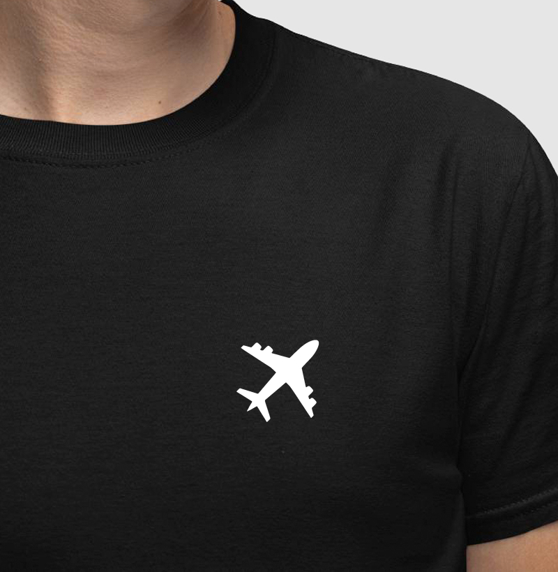 Avião minimalista branco