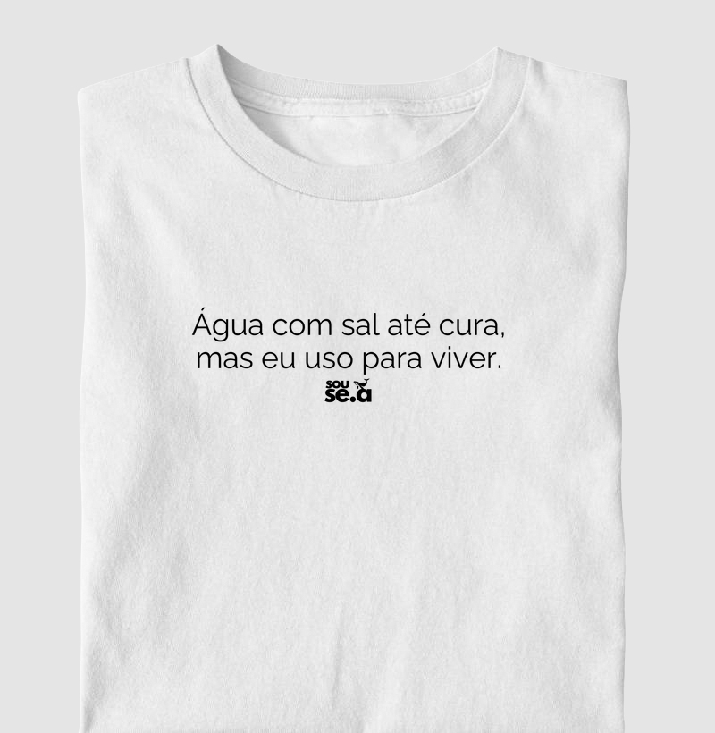 Água com sal até cura