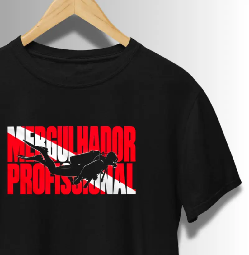 Mergulhador Profissional Bandeira - Camiseta