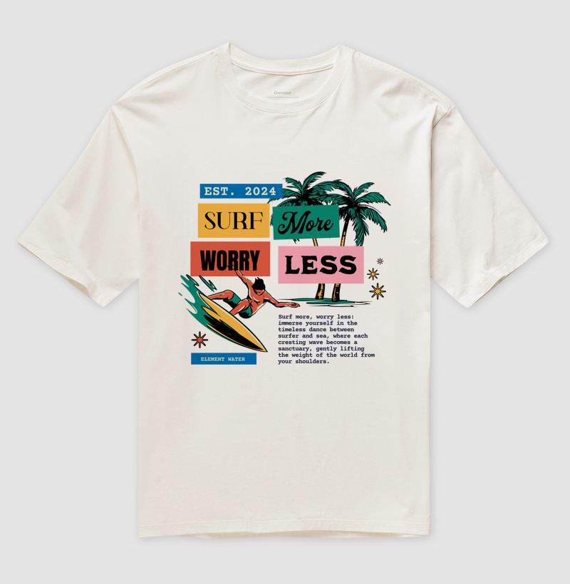 Vintage Retro Surfing Man