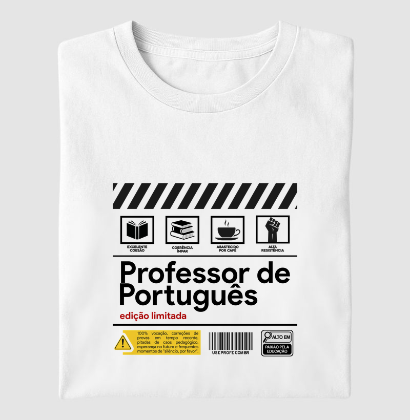 Professor de Português - Rótulo
