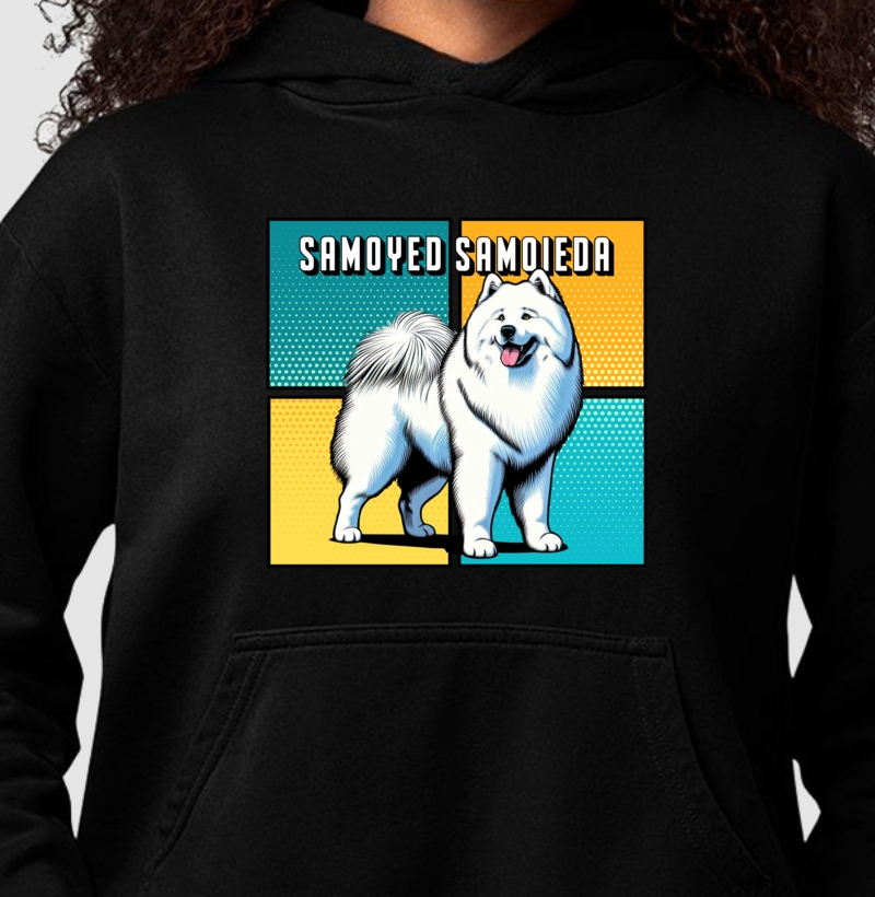 Hoodie Moletom Samoieda Pop Art