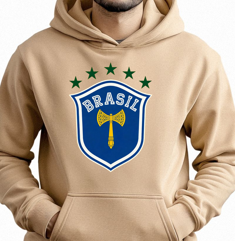 Escudo Brasil Xango - Casaco moletom