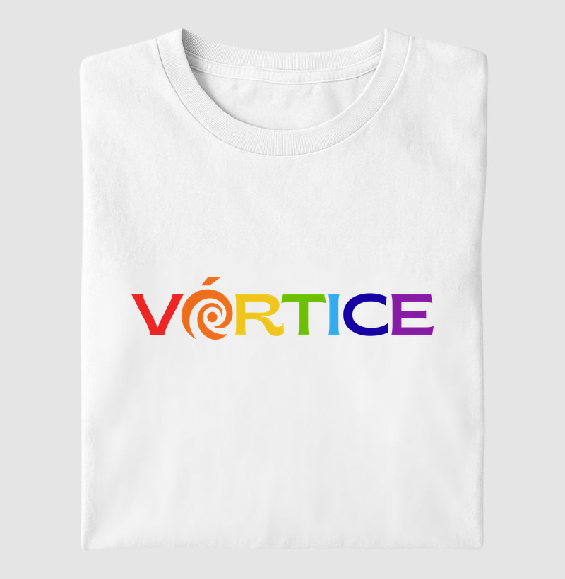 T-shirt - Vórtice Arco-Iris