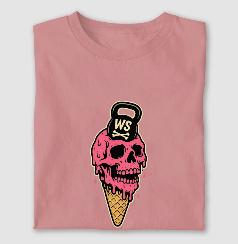 Camiseta Wodskull Kettlebell Ice Cream Skull