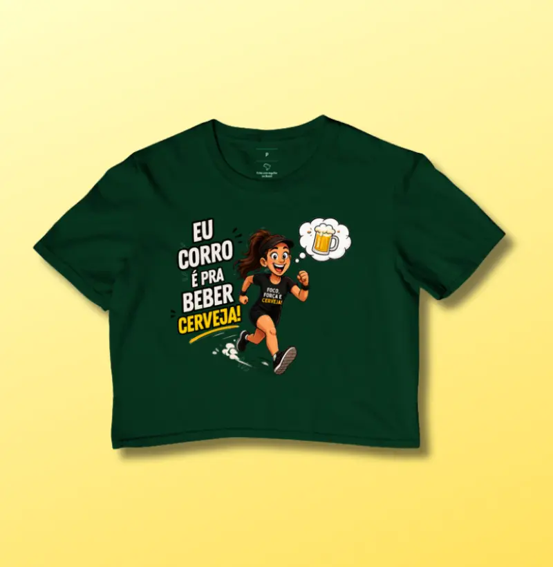 Eu Corro é pra Beber Cerveja (fem.)