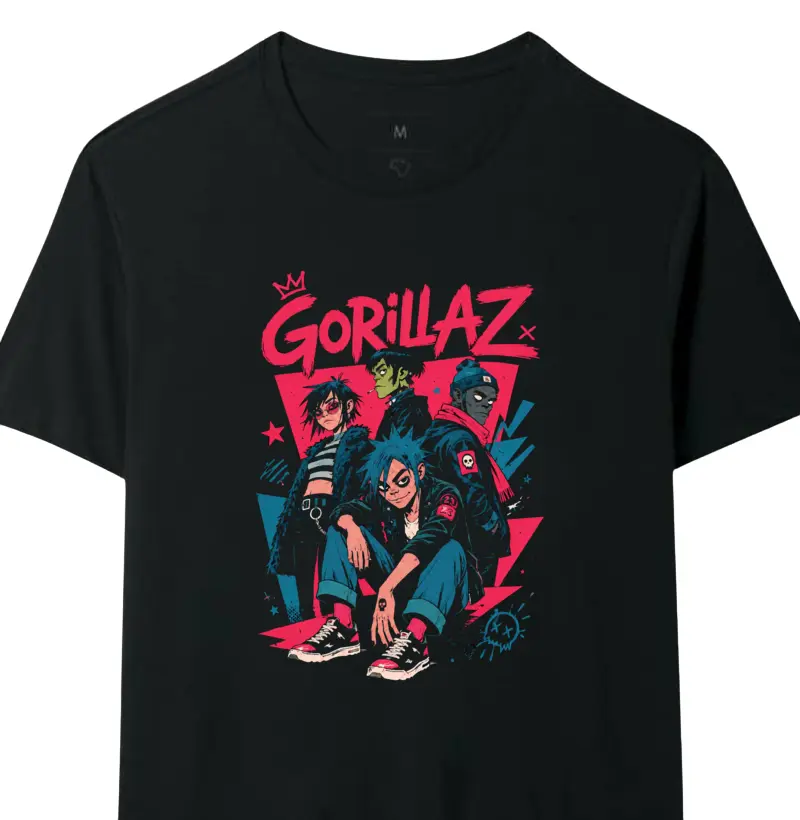 Camiseta Gorillaz