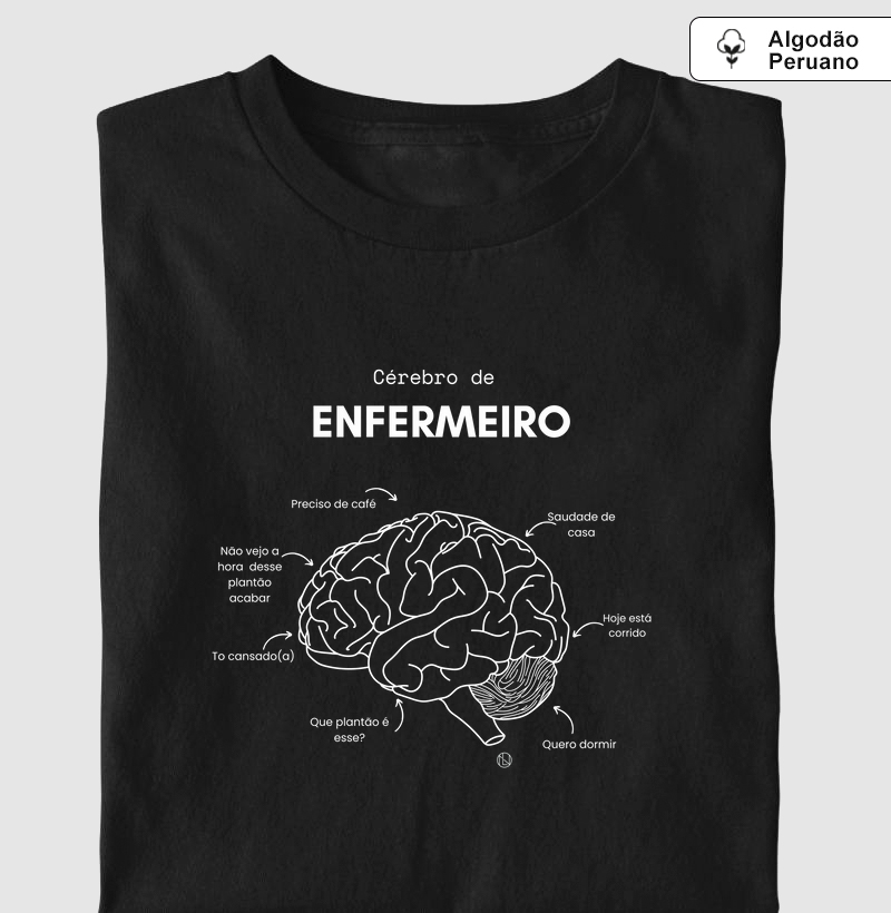 Camiseta Cérebro do Enfermeiro
