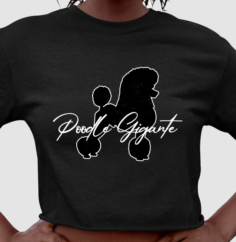 Poodle Gigante Silhueta Branca