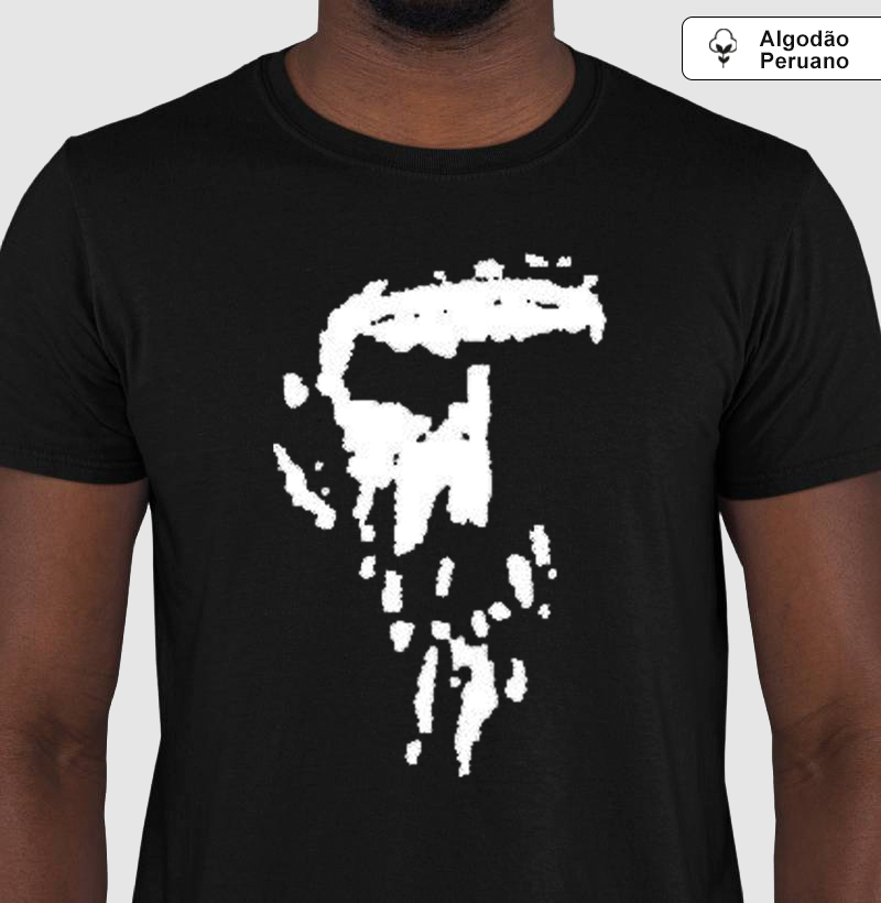 Camiseta Algodão Peruano Tanguis Liev Tolstoi Preta 
