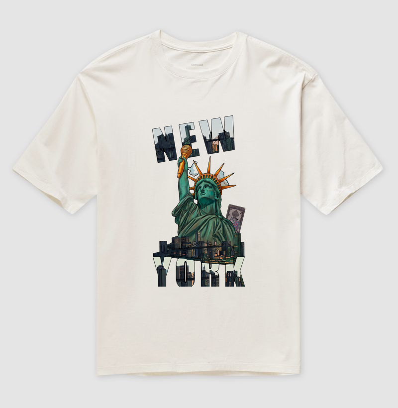 Camiseta Oversized New York | Gizé — Aion Abstract