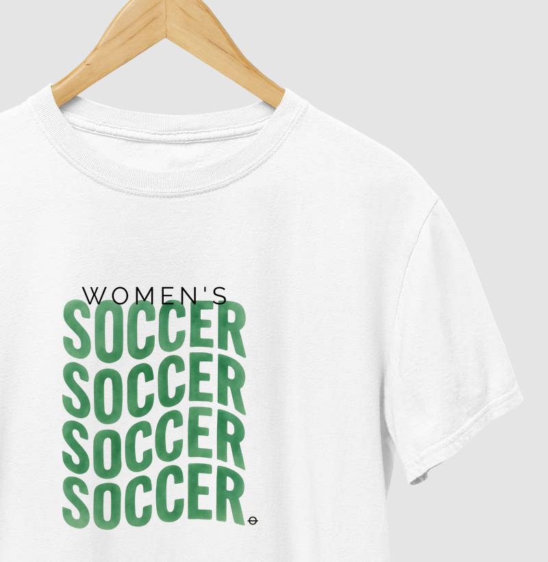 feminina de futebol estampa "women's soccer" joga bonita