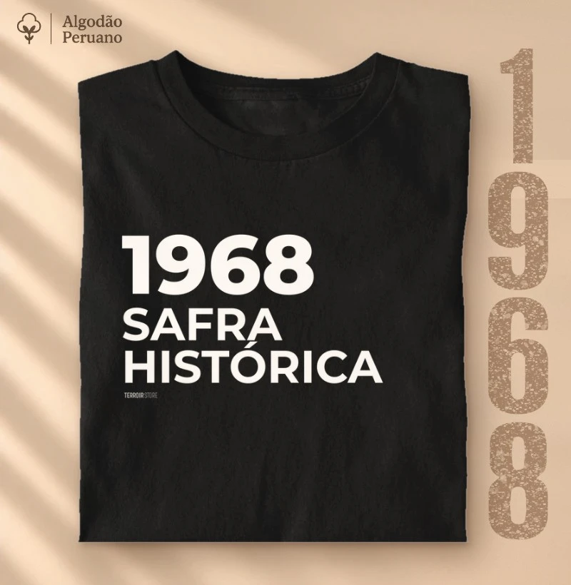 Camiseta Vinho - 1968 • Safra Histórica - Camiseta Algodão Peruano